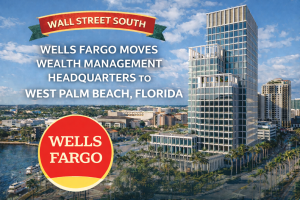 Wells Fargo Wealth Management headquarters relocation to West Palm Beach, Florida.